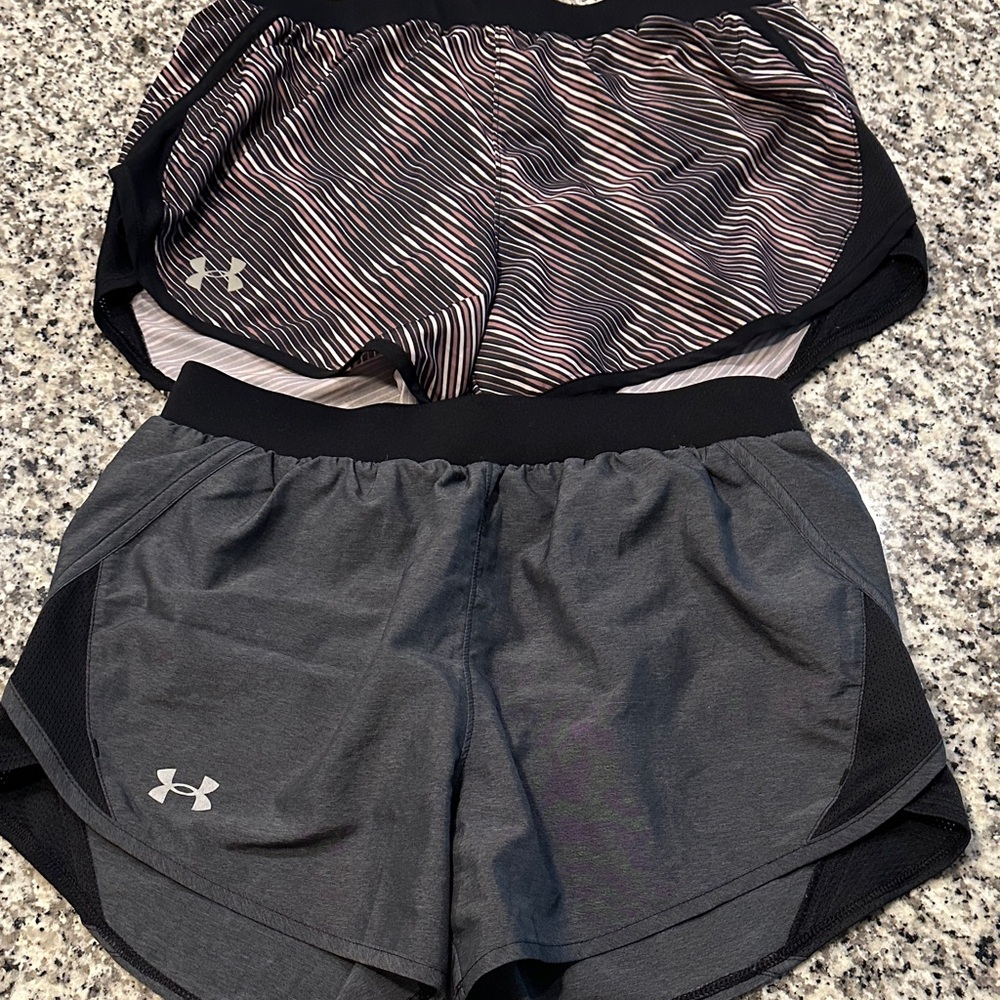 Under Armour Women's Striped and Solid Black Shorts